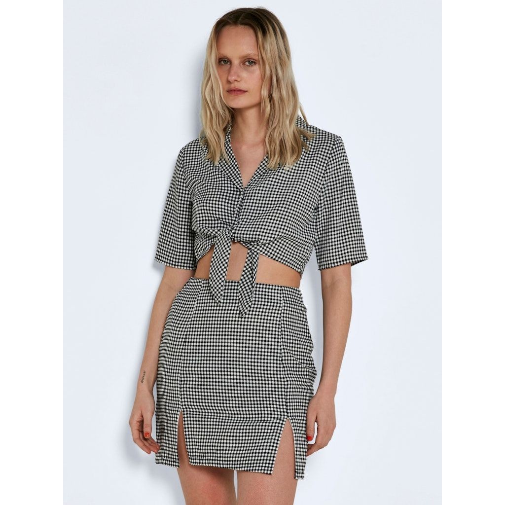 NOISY MAY Mini sijonas moterims, Balta, NMJOE HW SHORT SKIRT 5