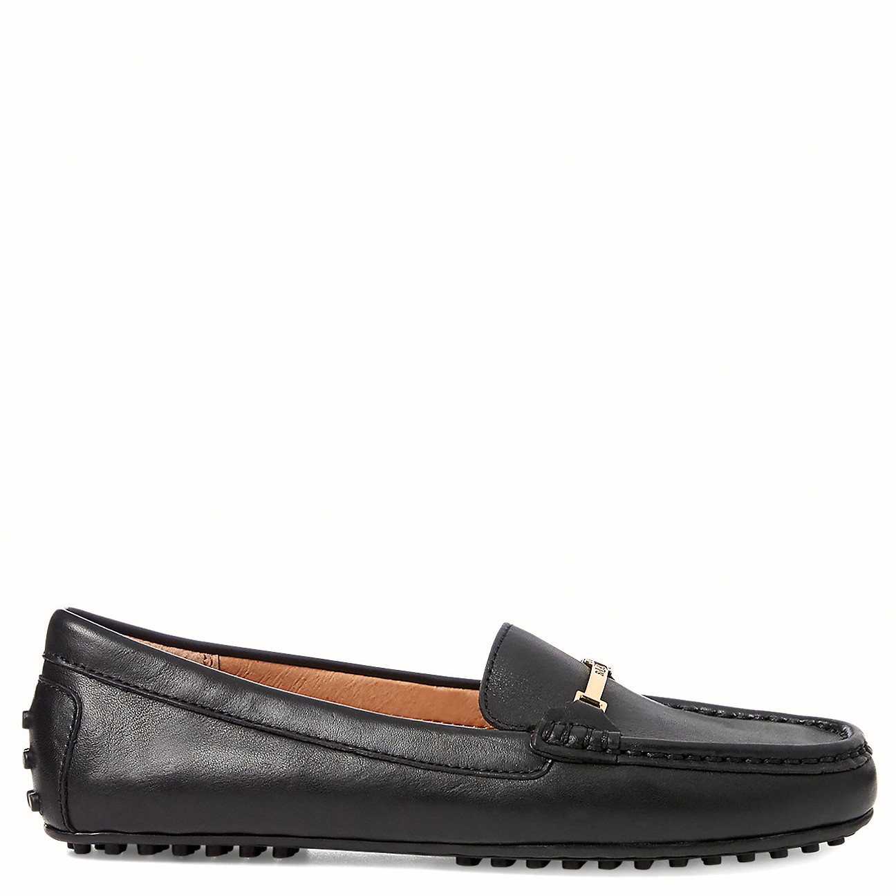 LAUREN RALPH LAUREN Mokasinai moterims, Juoda, Briony flats moccasin 2