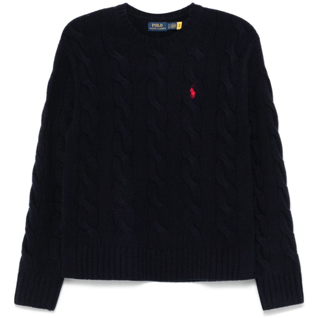 POLO RALPH LAUREN Megztinis moterims, Mėlyna, Long sleeve pullover