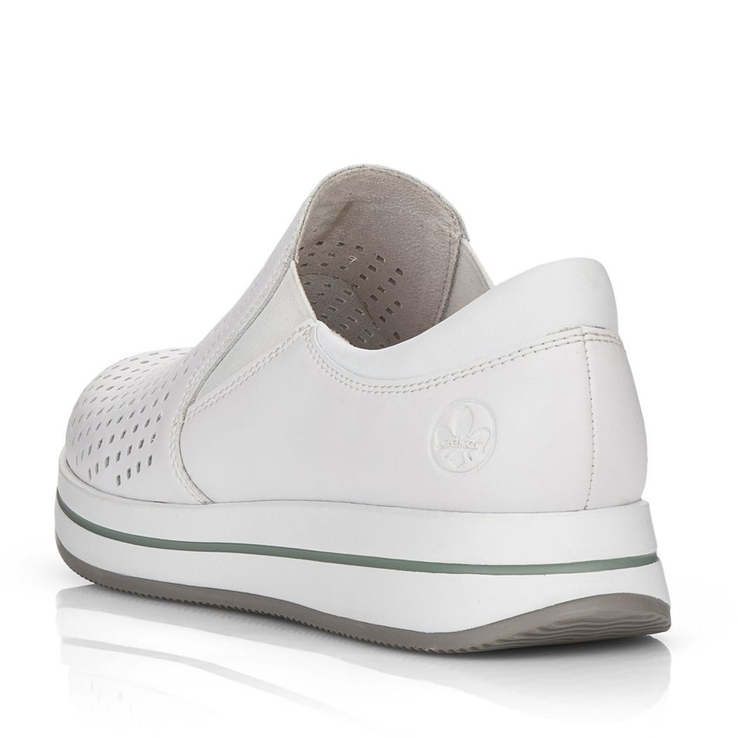 RIEKER Laisvalaikio bateliai moterims, Balta, LEISURE 4