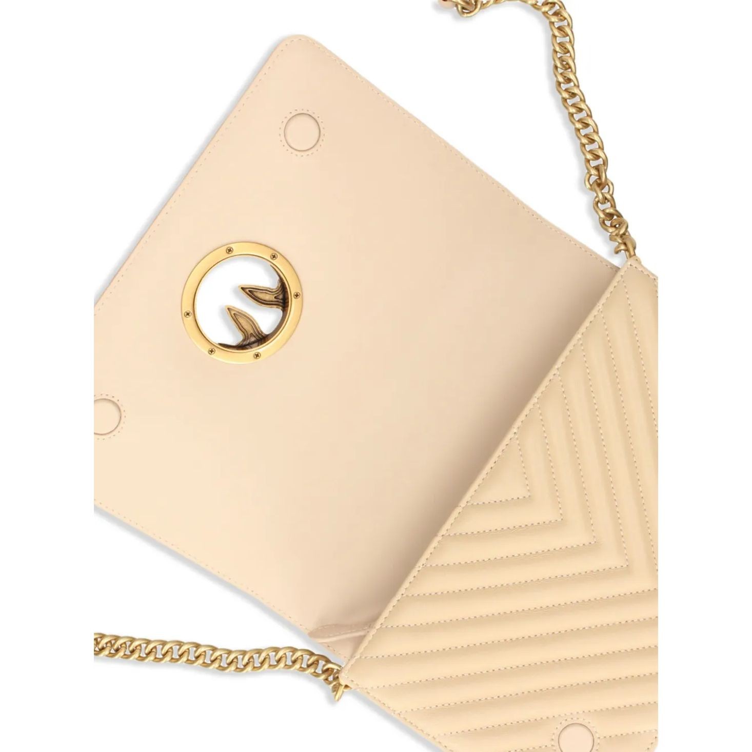 PINKO Rankinė per petį moterims, Smėlio, Love click shoulder bag 3