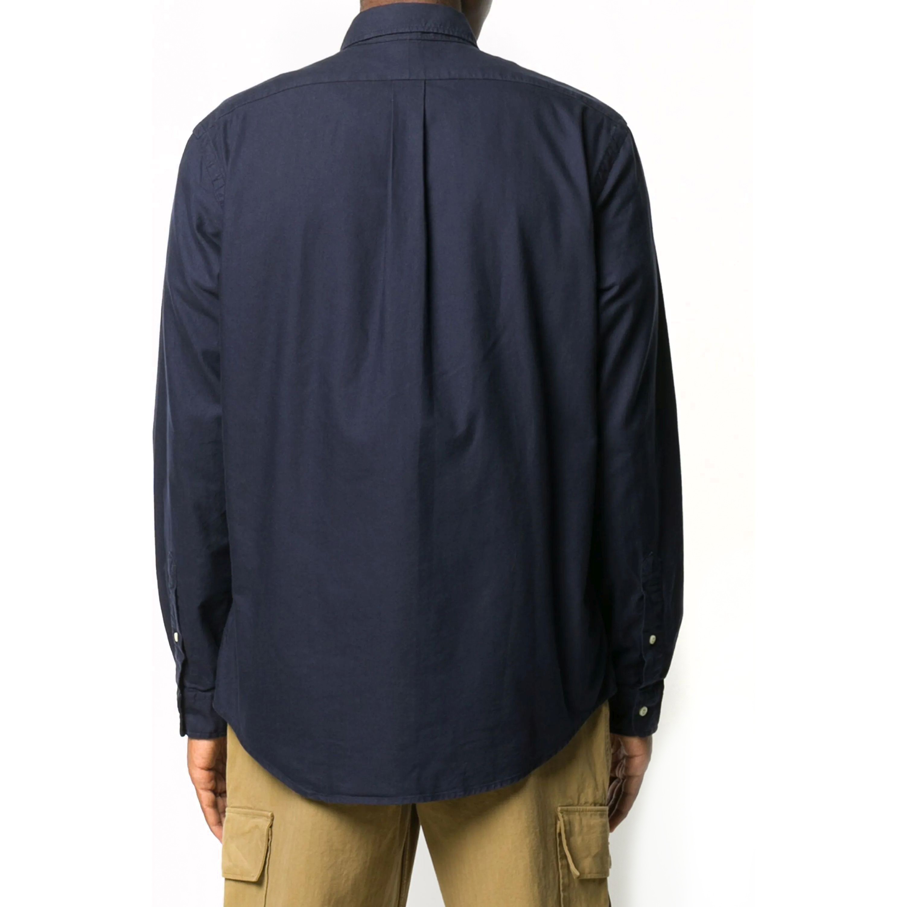 POLO RALPH LAUREN Marškiniai ilgomis rankovėmis vyrams, Mėlyna, Custom fit oxford shirt 2