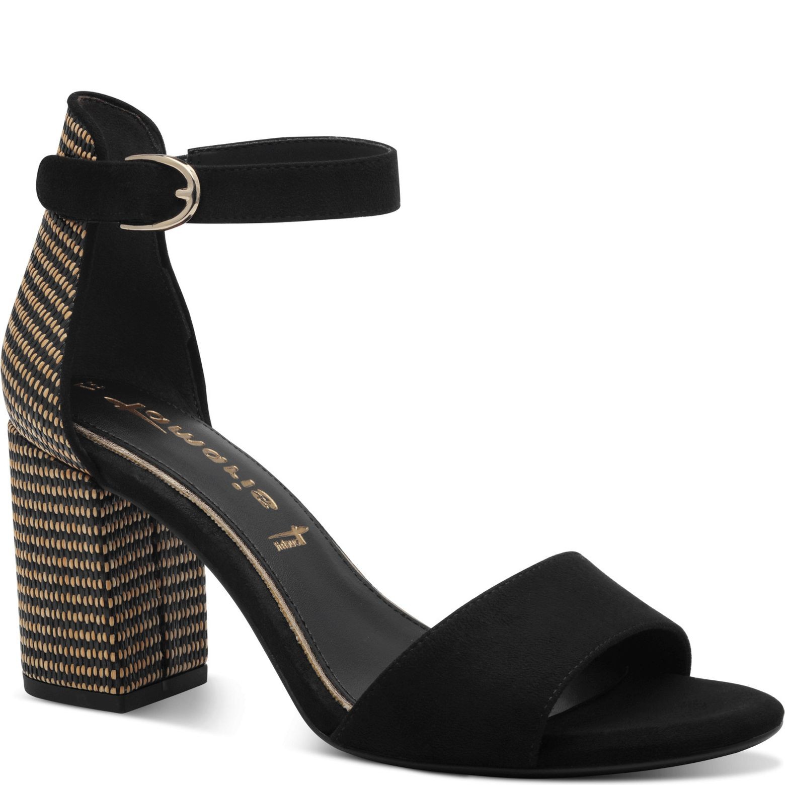 TAMARIS Basutės moterims, Juoda, Sandal heel 1