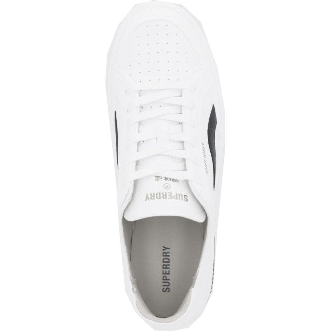 SUPERDRY Bateliai - vyrams, Balta, VEGAN BASKET OV LOW TRAINER 4
