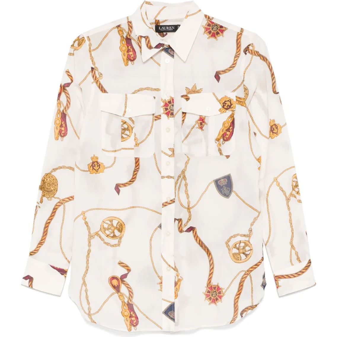 LAUREN RALPH LAUREN Marškiniai ilgomis rankovėmis moterims, Marga, Long sleeve-button front shirt 1