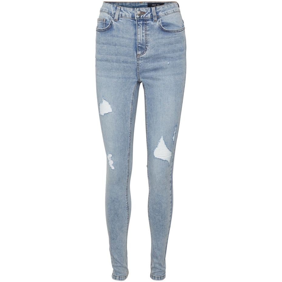 NOISY MAY Tiesūs džinsai moterims, Mėlyna, NMCALLIE HW DESTROY S 1