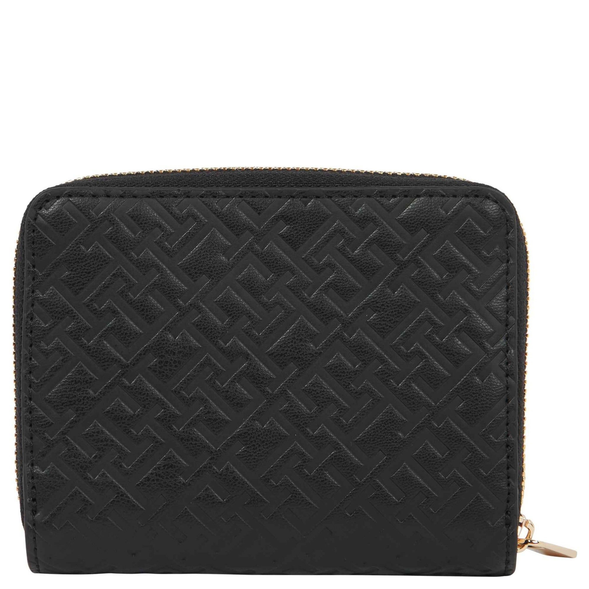 TOMMY HILFIGER Piniginė moterims, Juoda, TH icon med za flap mono 2