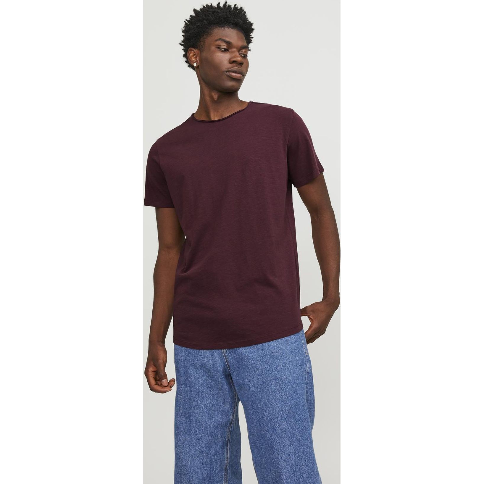 JACK & JONES Marškinėliai trump. rankovėmis vyrams, Raudona, Maikė 2