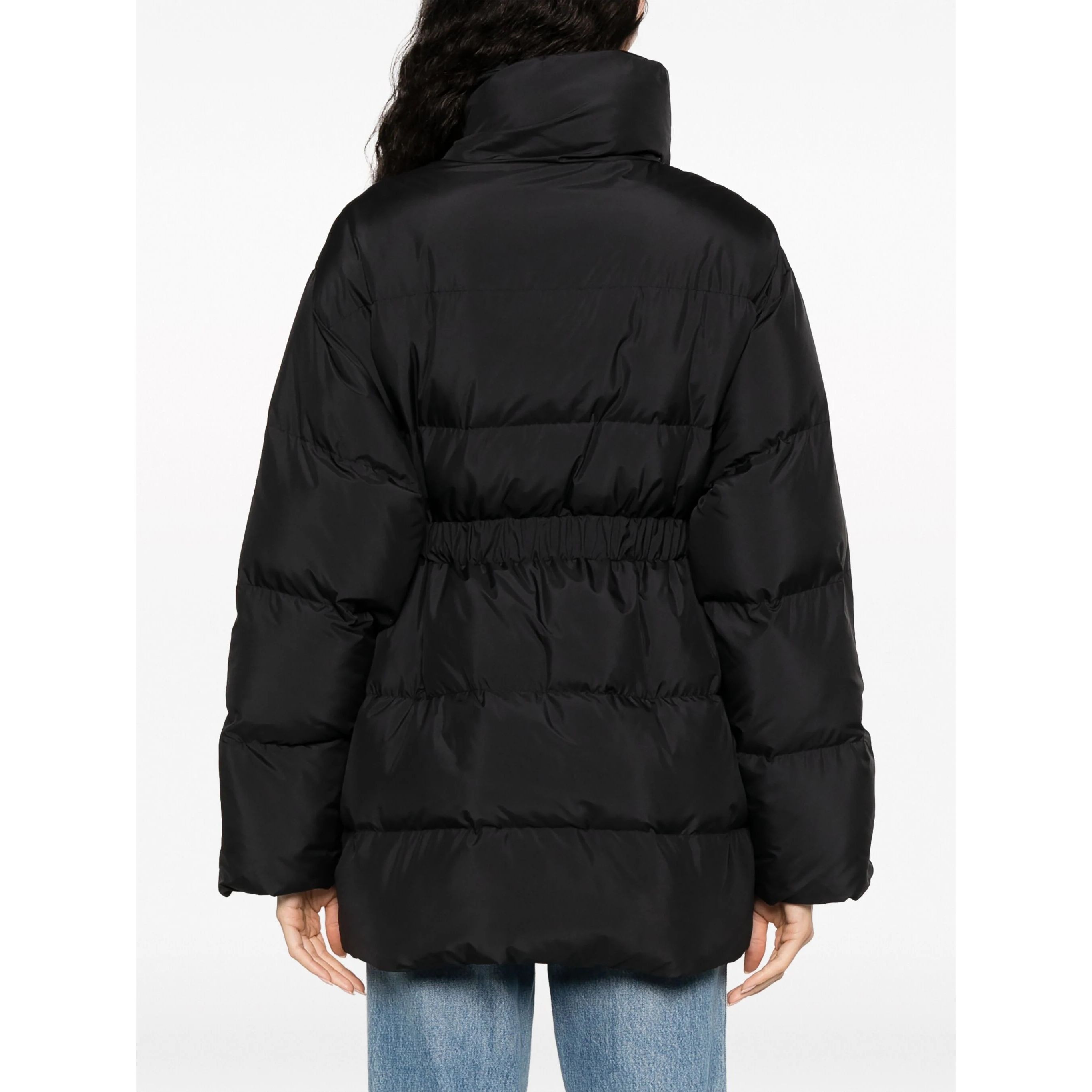 PINKO Pūkinis paltas moterims, Juoda, Causale coat 3