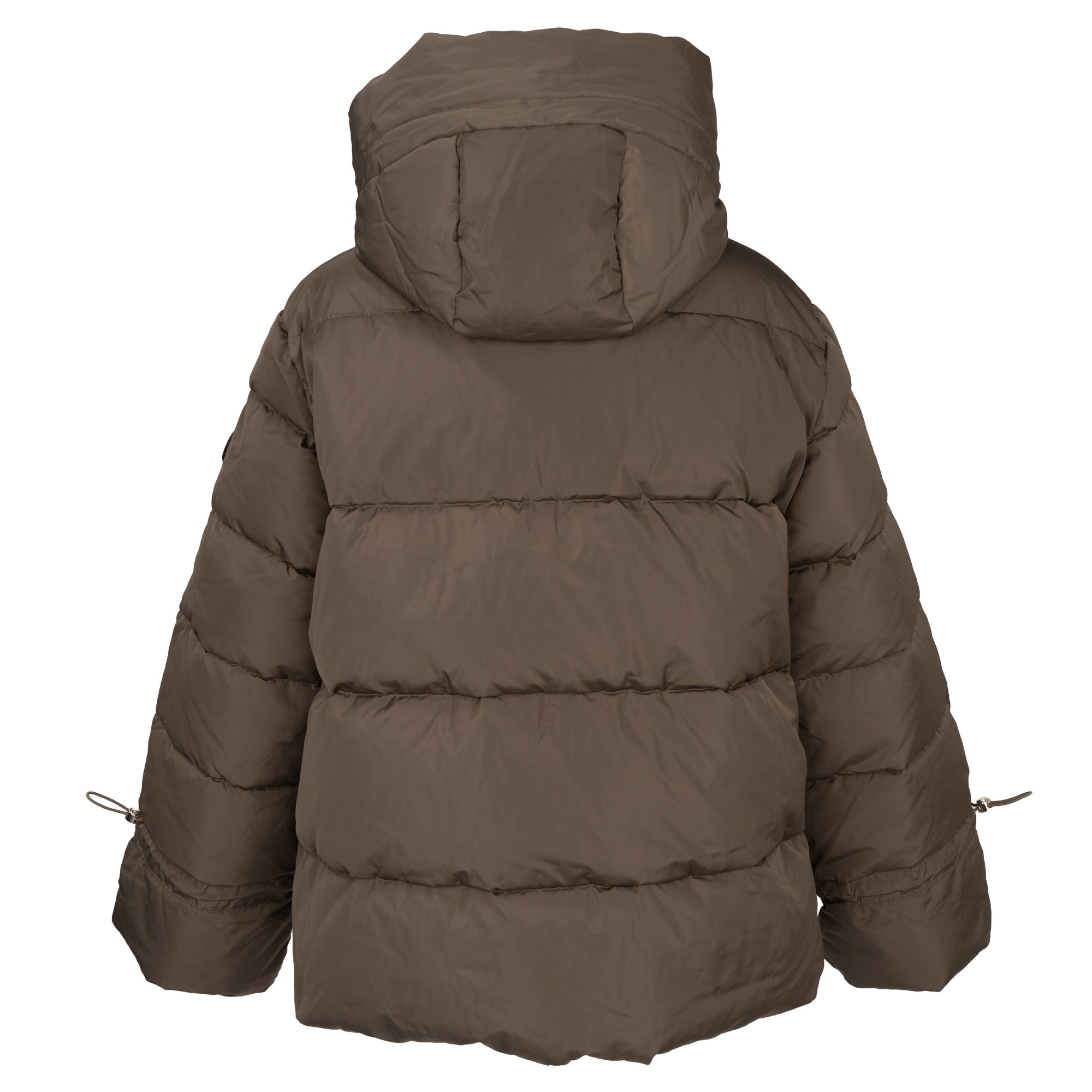 SERGIO MORETTI Pūkinė striukė moterims, Smėlio, Jackets, smr6580-25207bei 2