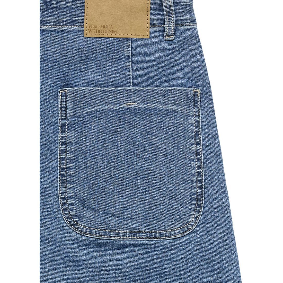 VERO MODA Platūs džinsai moterims, Mėlyna, Kayla wide pocket jeans 2