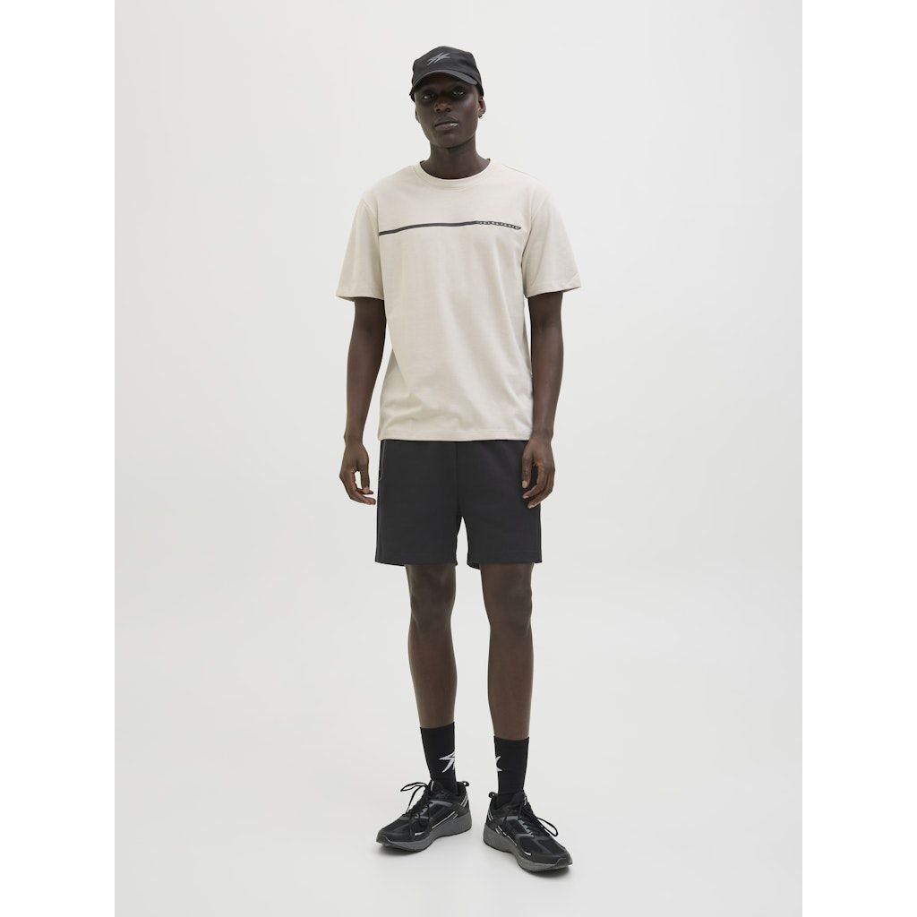 JACK & JONES Šortai vyrams, Juoda, Gordon fusion sweat shorts 6