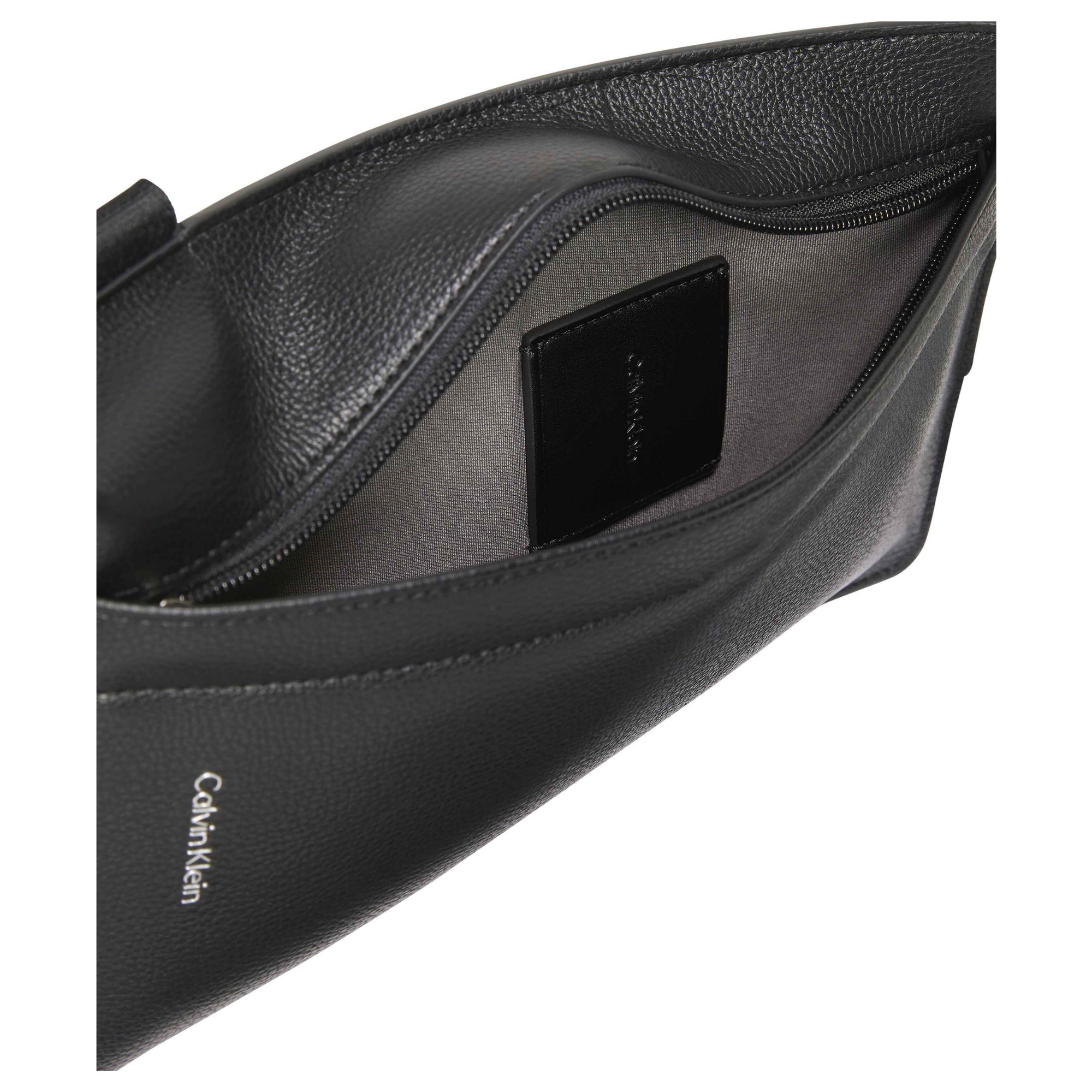 CALVIN KLEIN Rankinė per petį vyrams, Juoda, raised square sling 2