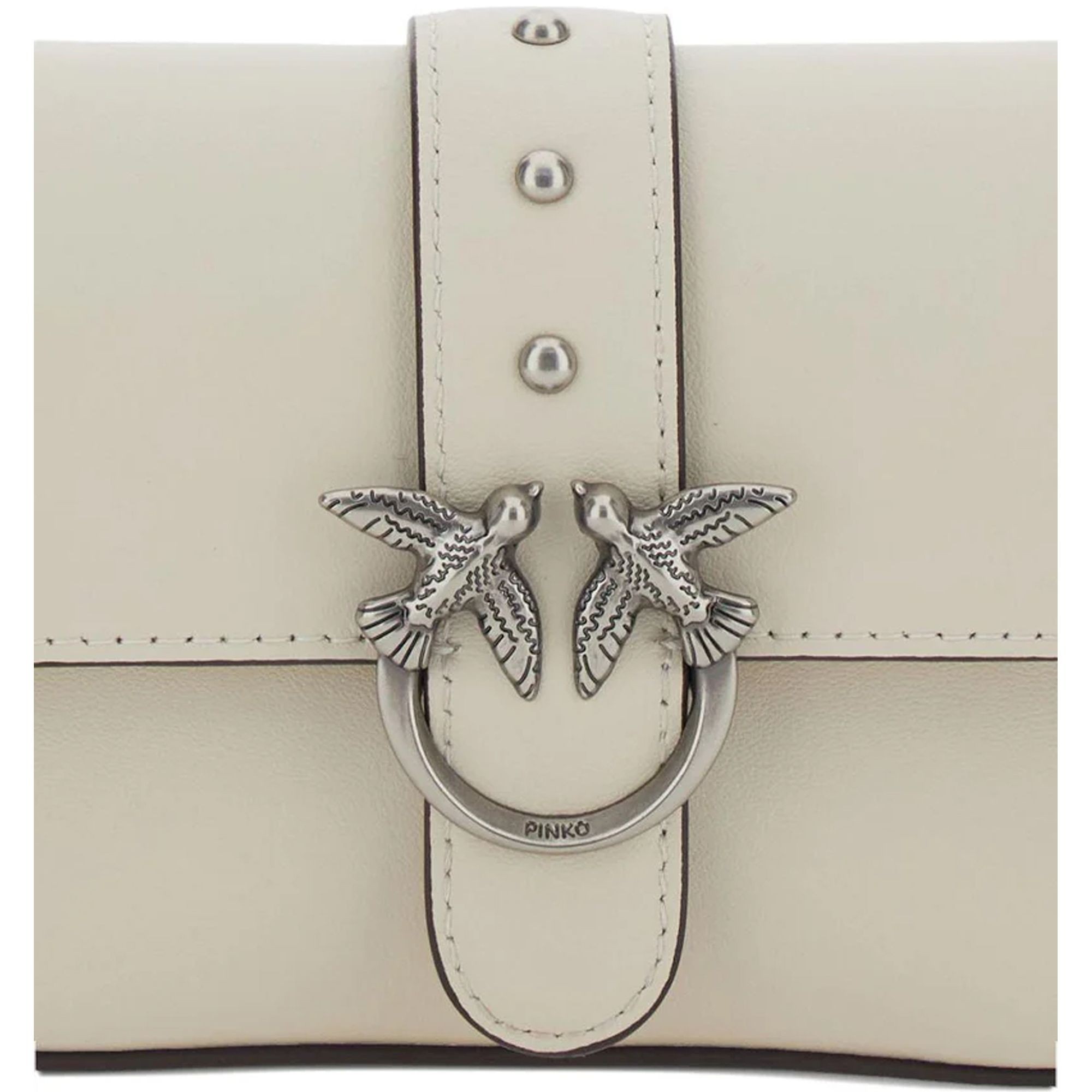 PINKO Rankinė per petį moterims, Balta, Love one slouchy baby 3