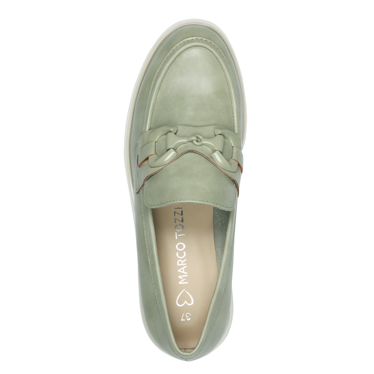 MARCO TOZZI Loaferiai moterims, Žalia, Loafers 5