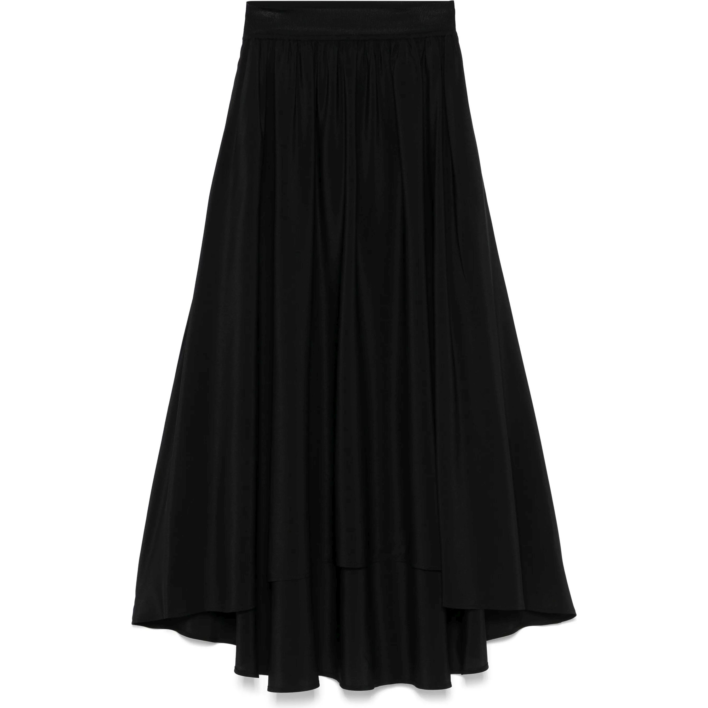 JOSEPH Midi sijonas moterims, Juoda, Violet midi skirt 1
