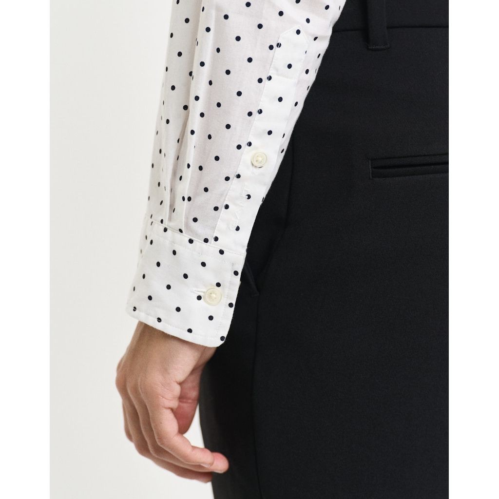 GANT Marškiniai ilgomis rankovėmis moterims, Smėlio, Reg dot print voile shirt 4