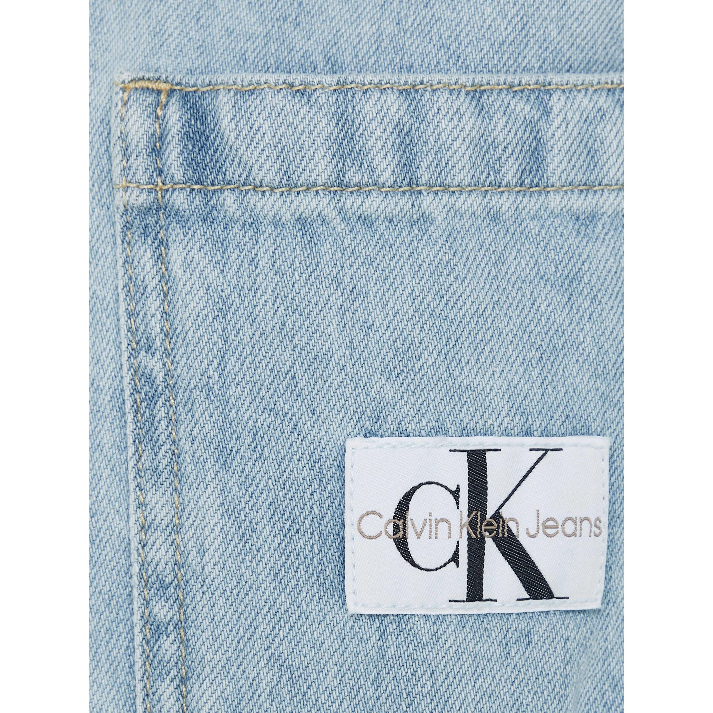 CALVIN KLEIN JEANS Midi suknelė moterims, Mėlyna, Shirt dress 3