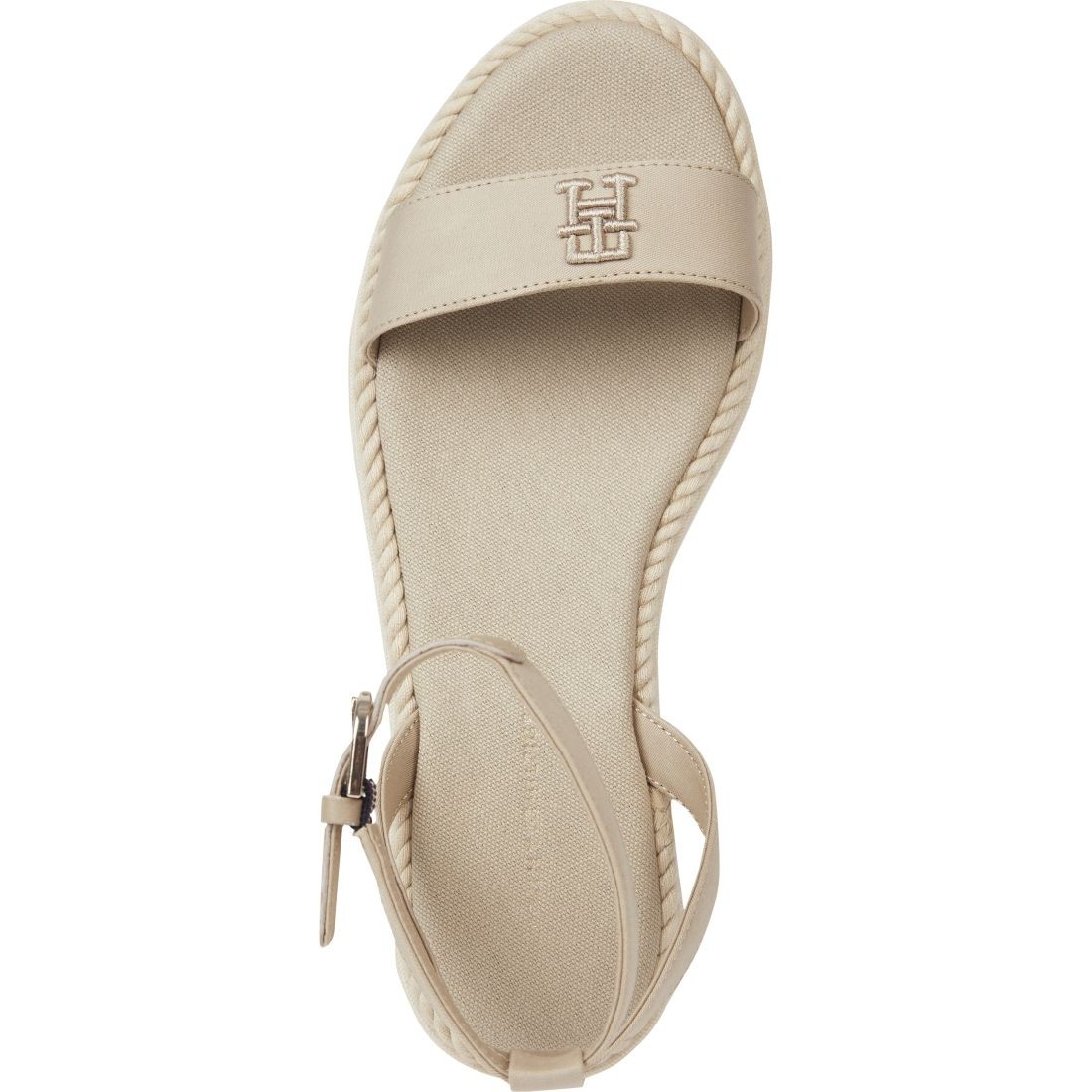 TOMMY HILFIGER Basutės moterims, Žalia, Rope flatform sandals 5