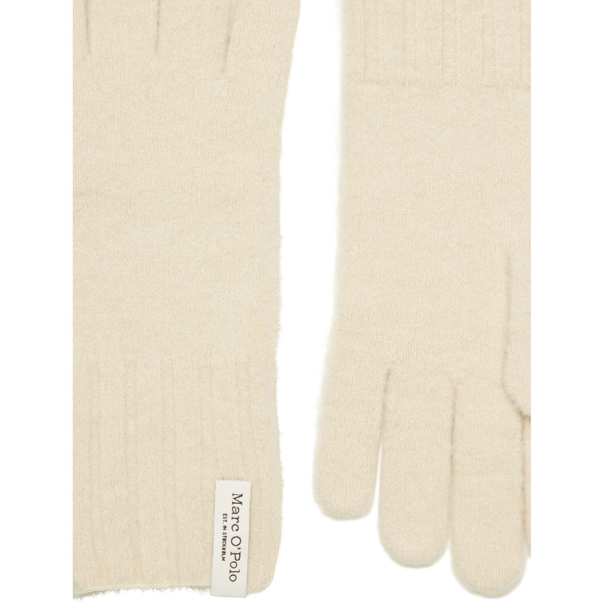 MARC O'POLO Pirštuotos pirštinės moterims, Smėlio, Gloves 409606804011 2
