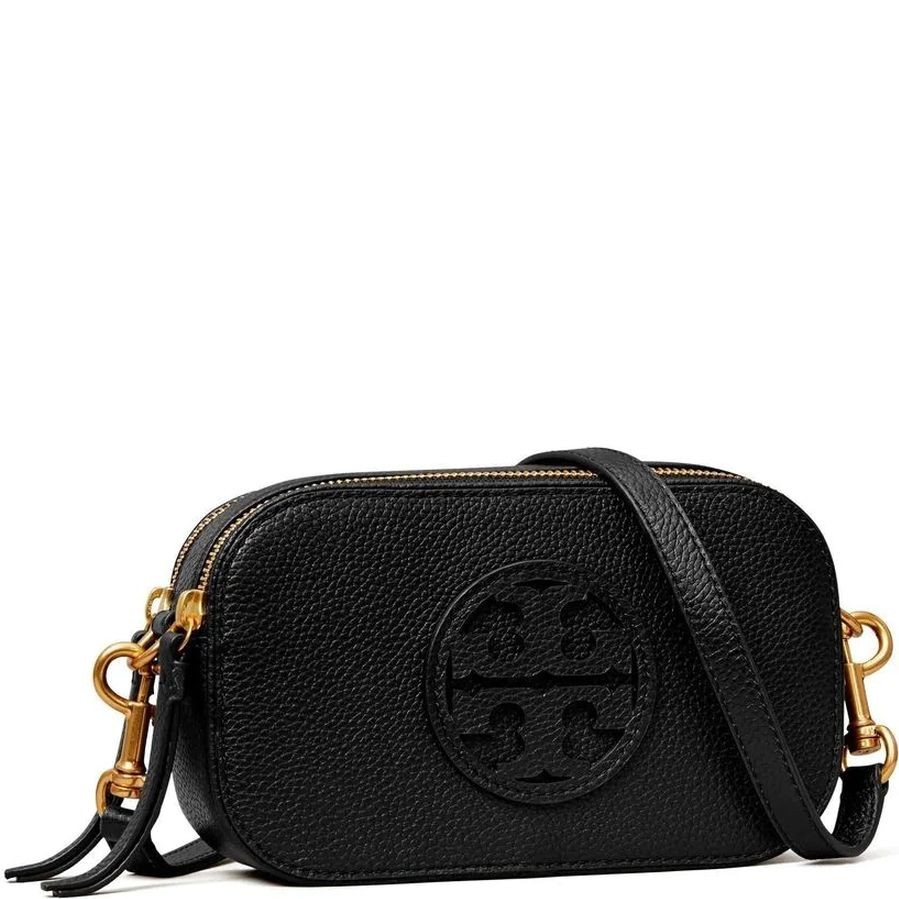 TORY BURCH Rankinė per petį moterims, Juoda, Miller mini crossbody bag 2