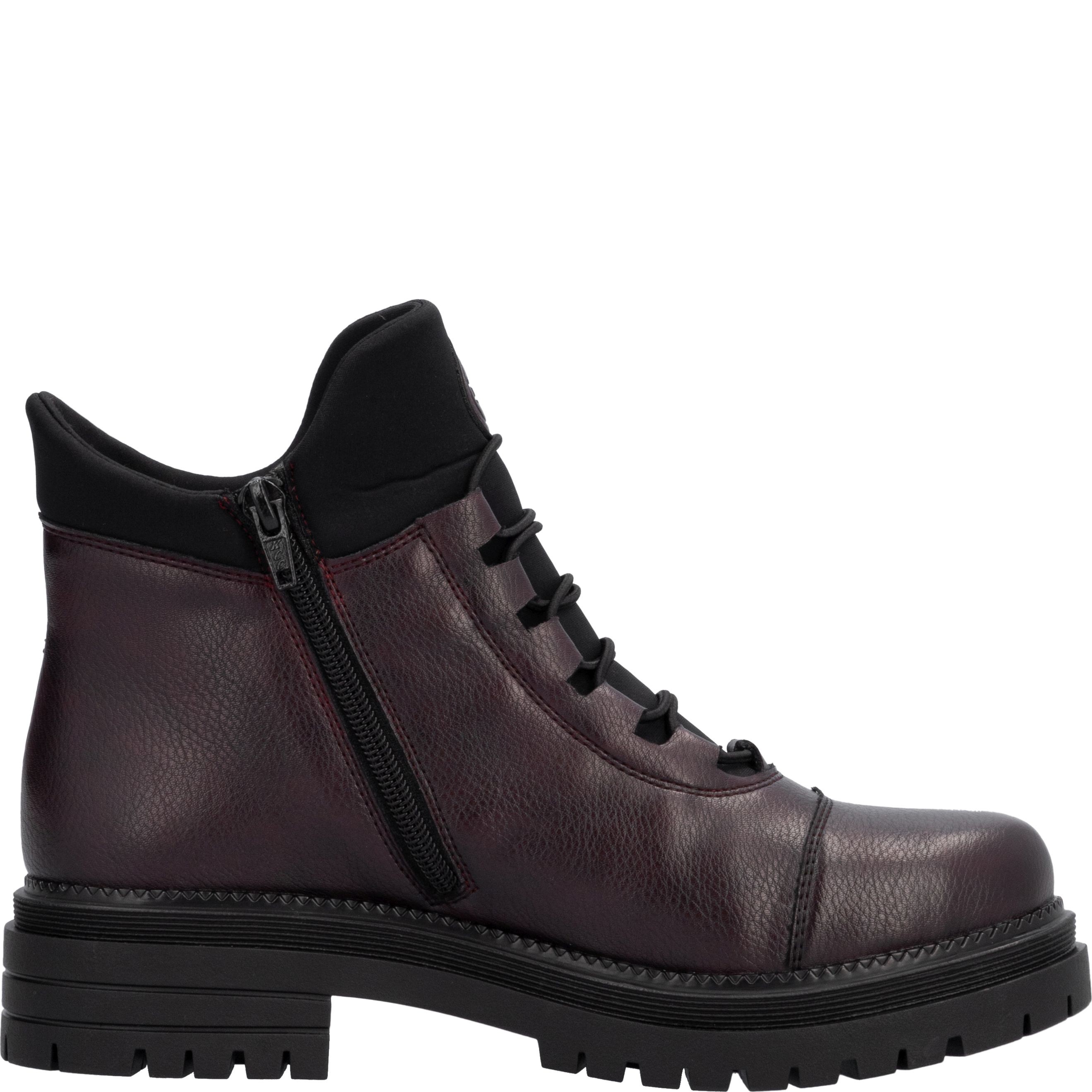 RIEKER Aulinukai moterims, Raudona, Ladies mid height boots 5