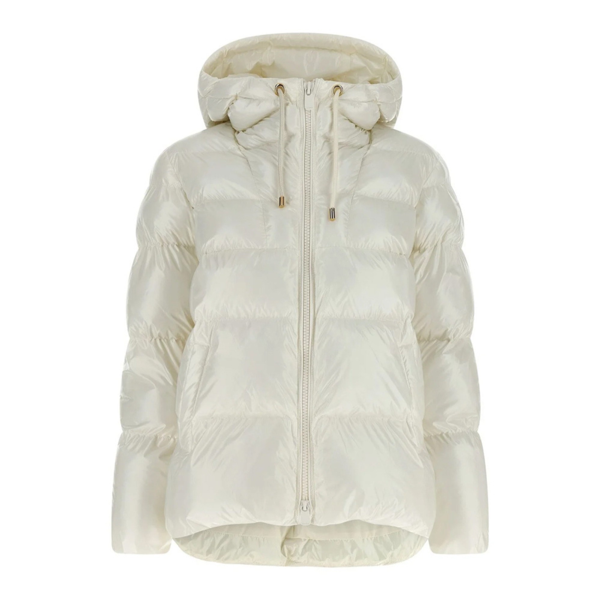 PINKO Pūkinė striukė moterims, Balta, Eleodoro caban 1