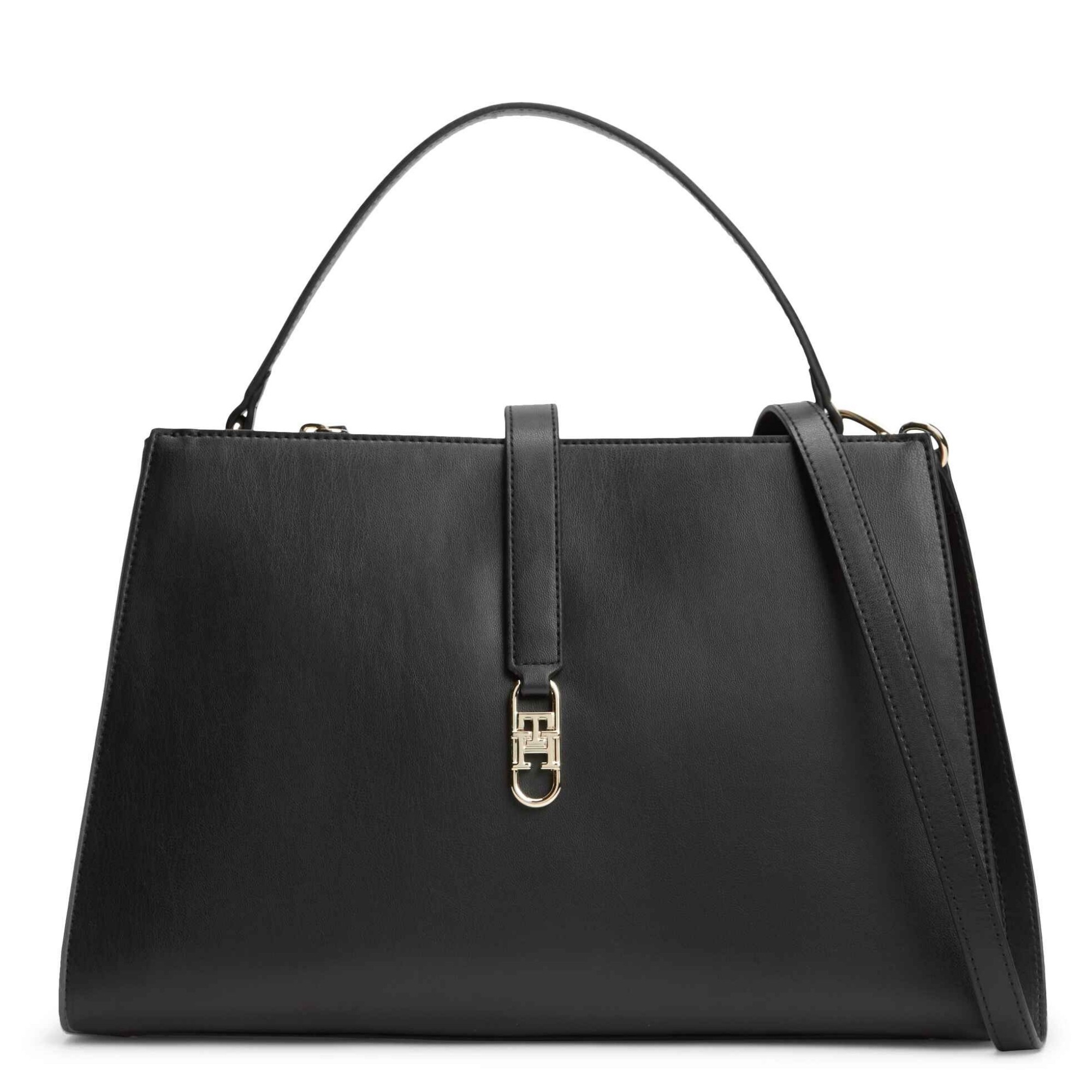 TOMMY HILFIGER Rankinė moterims, Juoda, TH libre med satchel 1