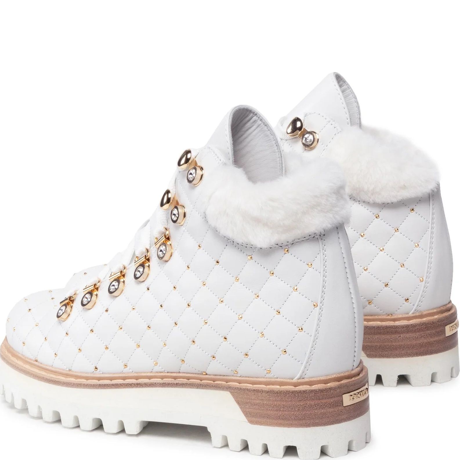 LE SILLA Aulinukai moterims, Balta, St. Moritz fod.montone booties 3