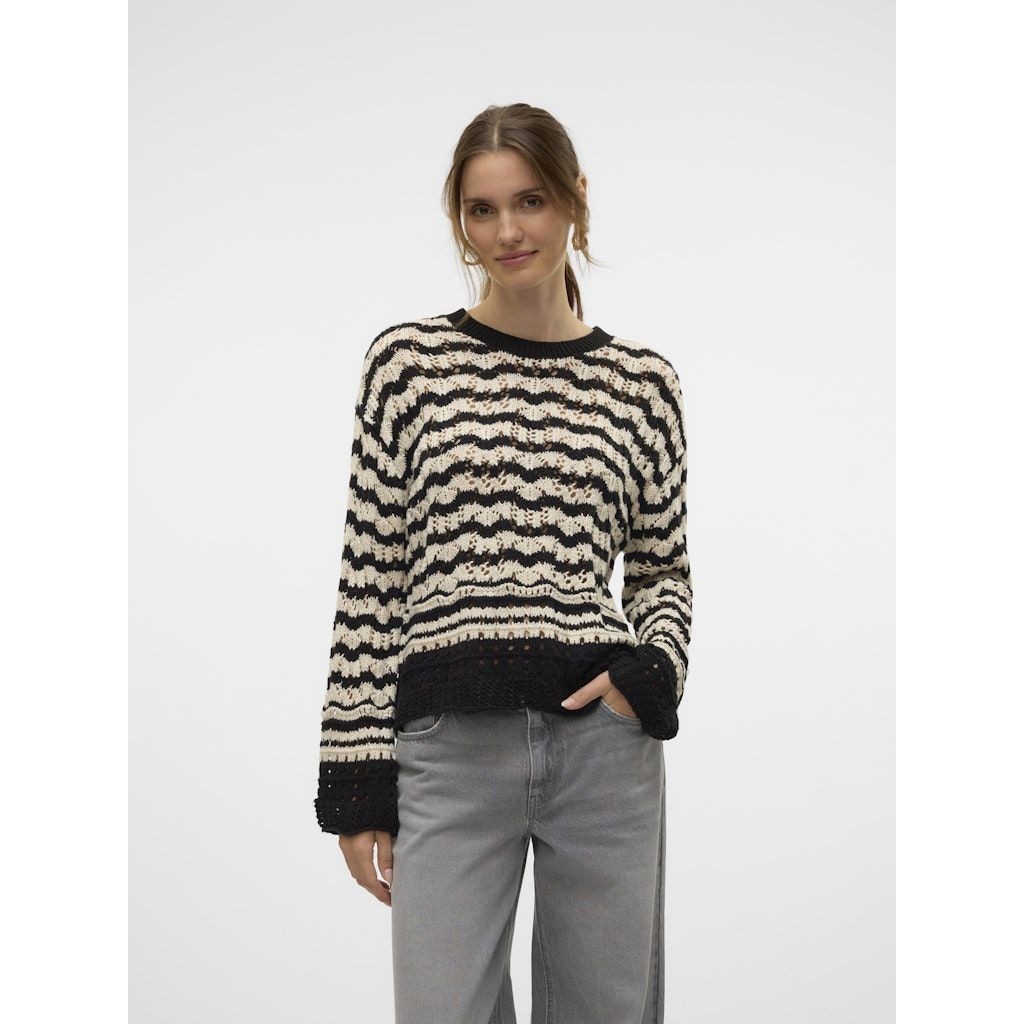 VERO MODA Megztinis moterims, Marga, Kiwi o-neck short pullover 2