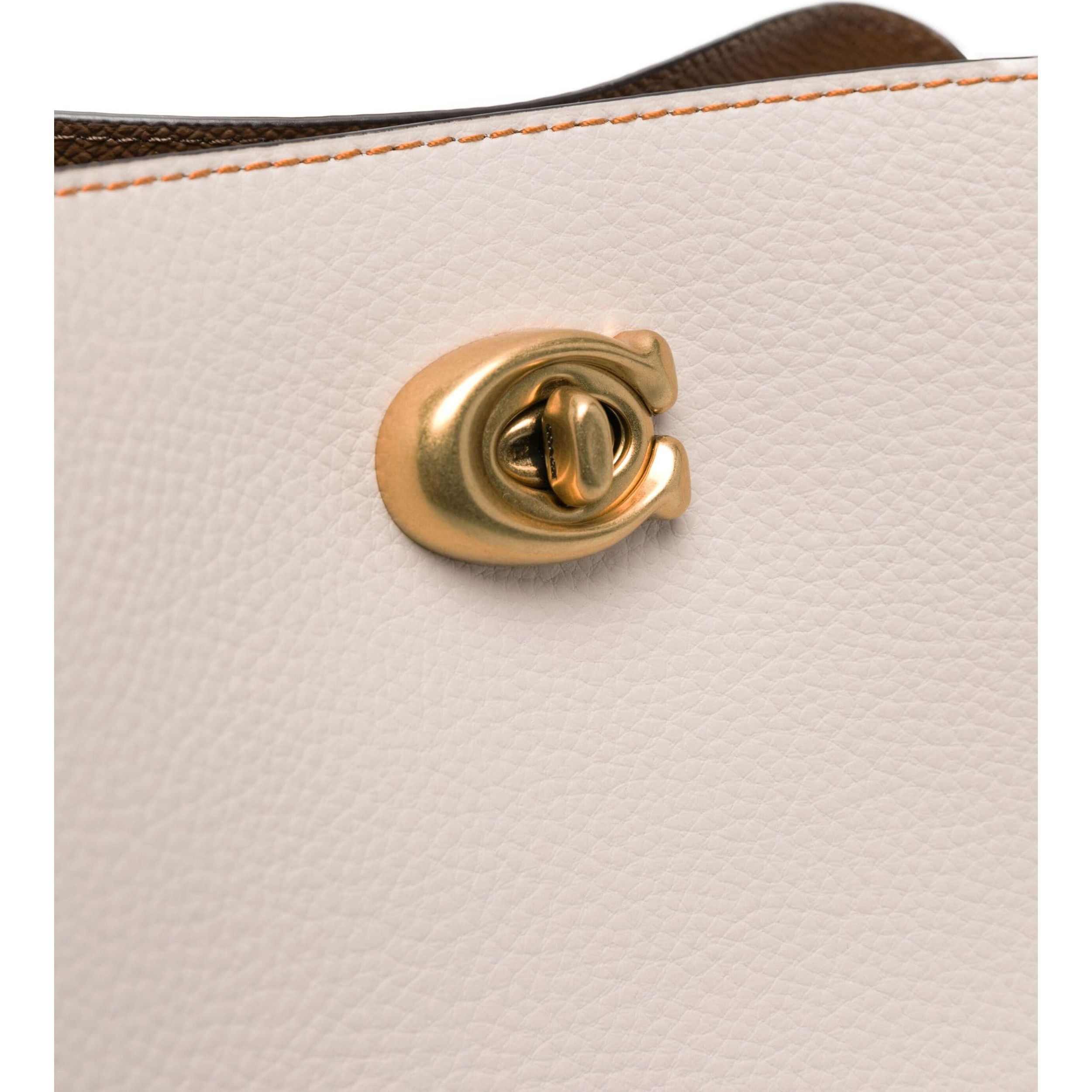 COACH Rankinė moterims, Balta, Leather willow bucket 3