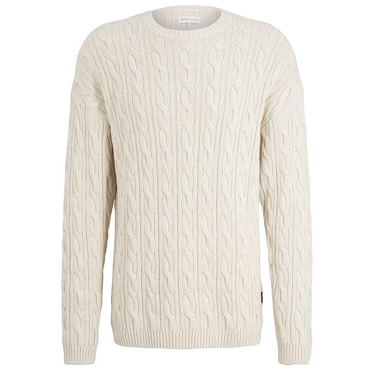 TOM TAILOR Sportinis nertinis vyrams, Balta, JUMPER 1