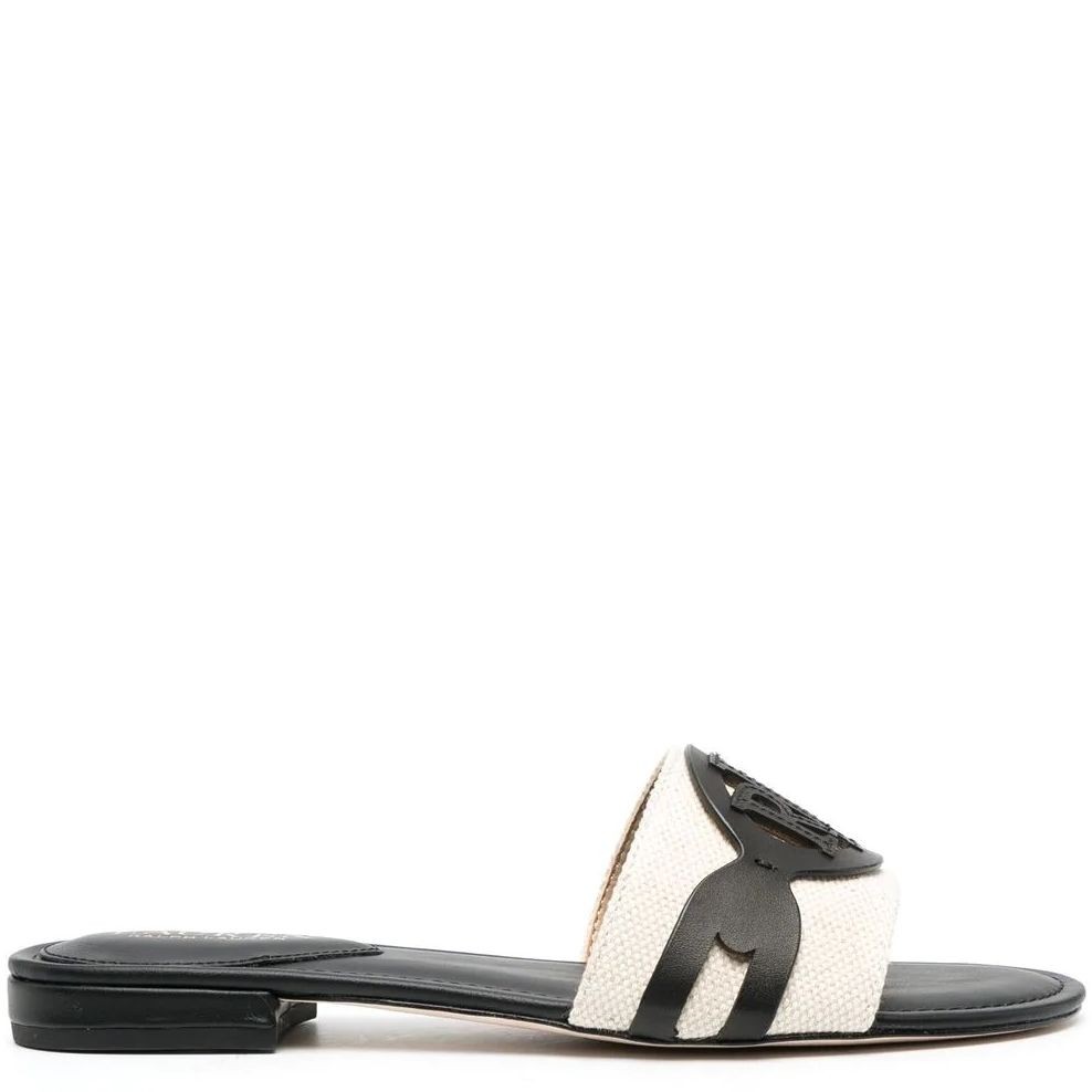 LAUREN RALPH LAUREN Šlepetės moterims, Kūno, Alegra canvas slide sandals 2