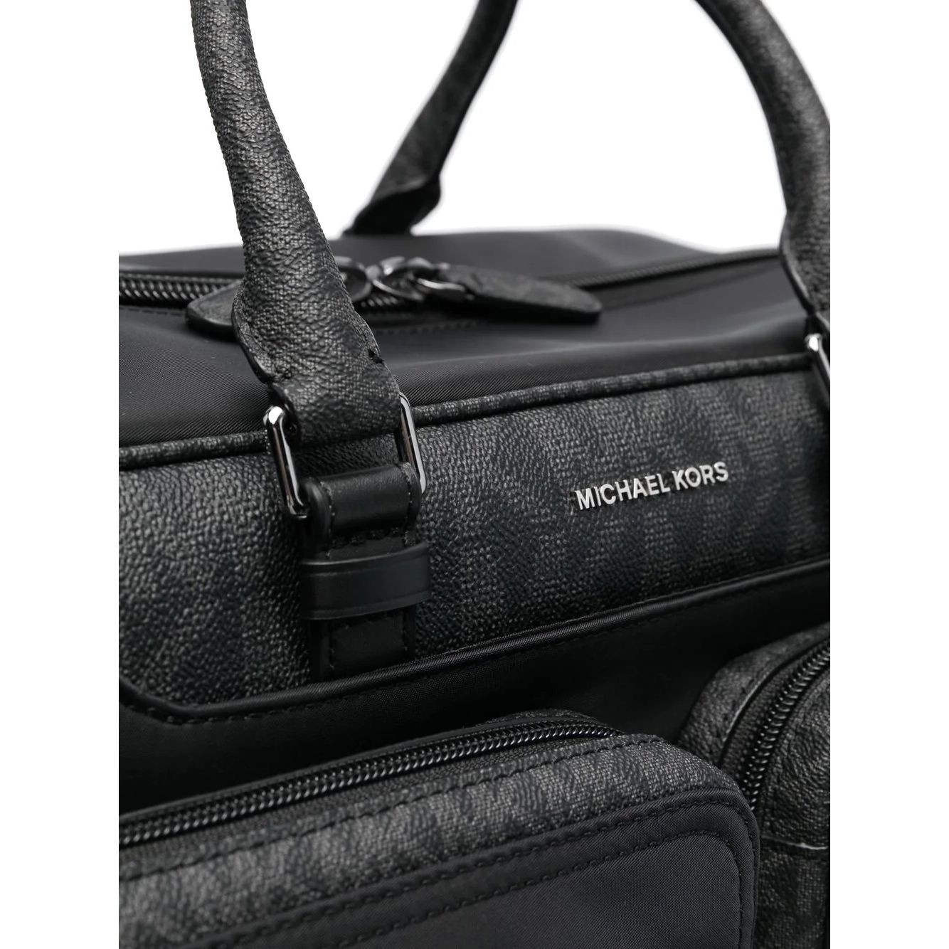 MICHAEL KORS Rankinė, krepšys vyrams, Juoda, Brooklyn nylon duffel bag 3