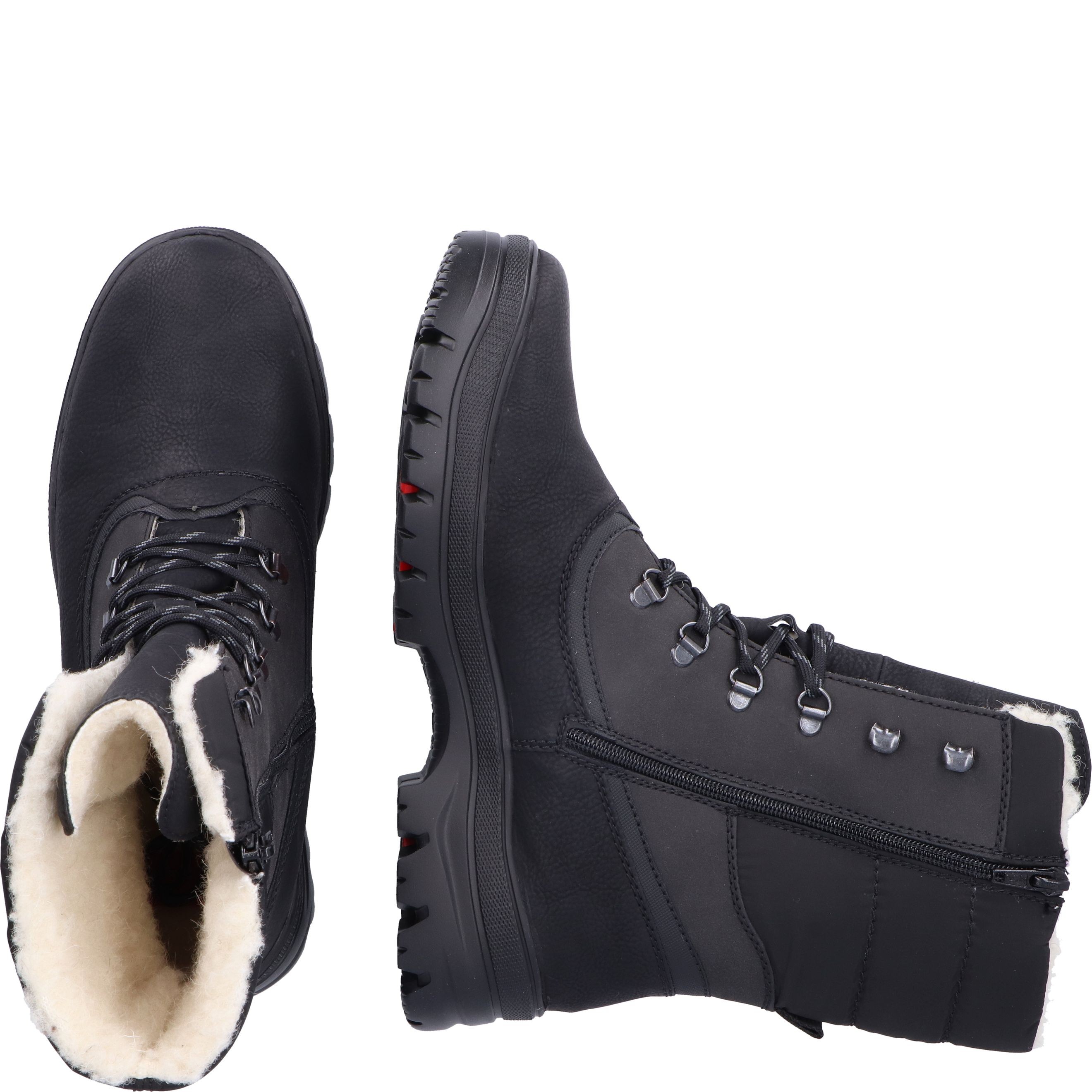 RIEKER Aulinukai vyrams, Juoda, Men's boots 12