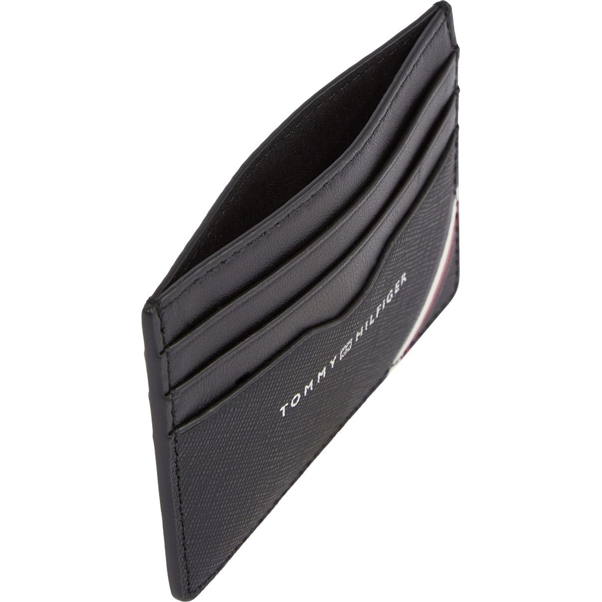 TOMMY HILFIGER Piniginė vyrams, Juoda, Central cc holder 3