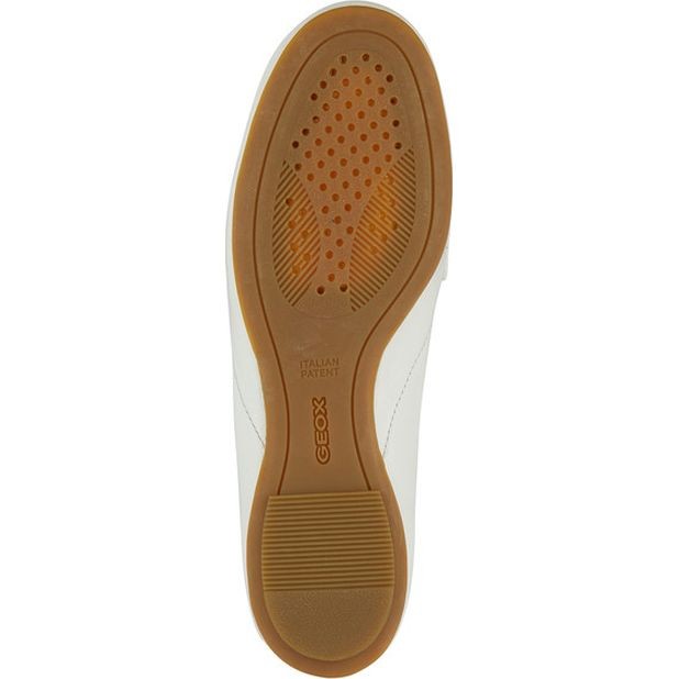 GEOX Balerinos moterims, Balta, Palmaria moccasins 6