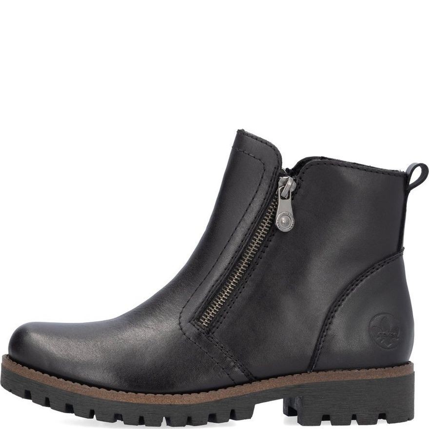RIEKER Aulinukai moterims, Juoda, Ladies mid height boots 2