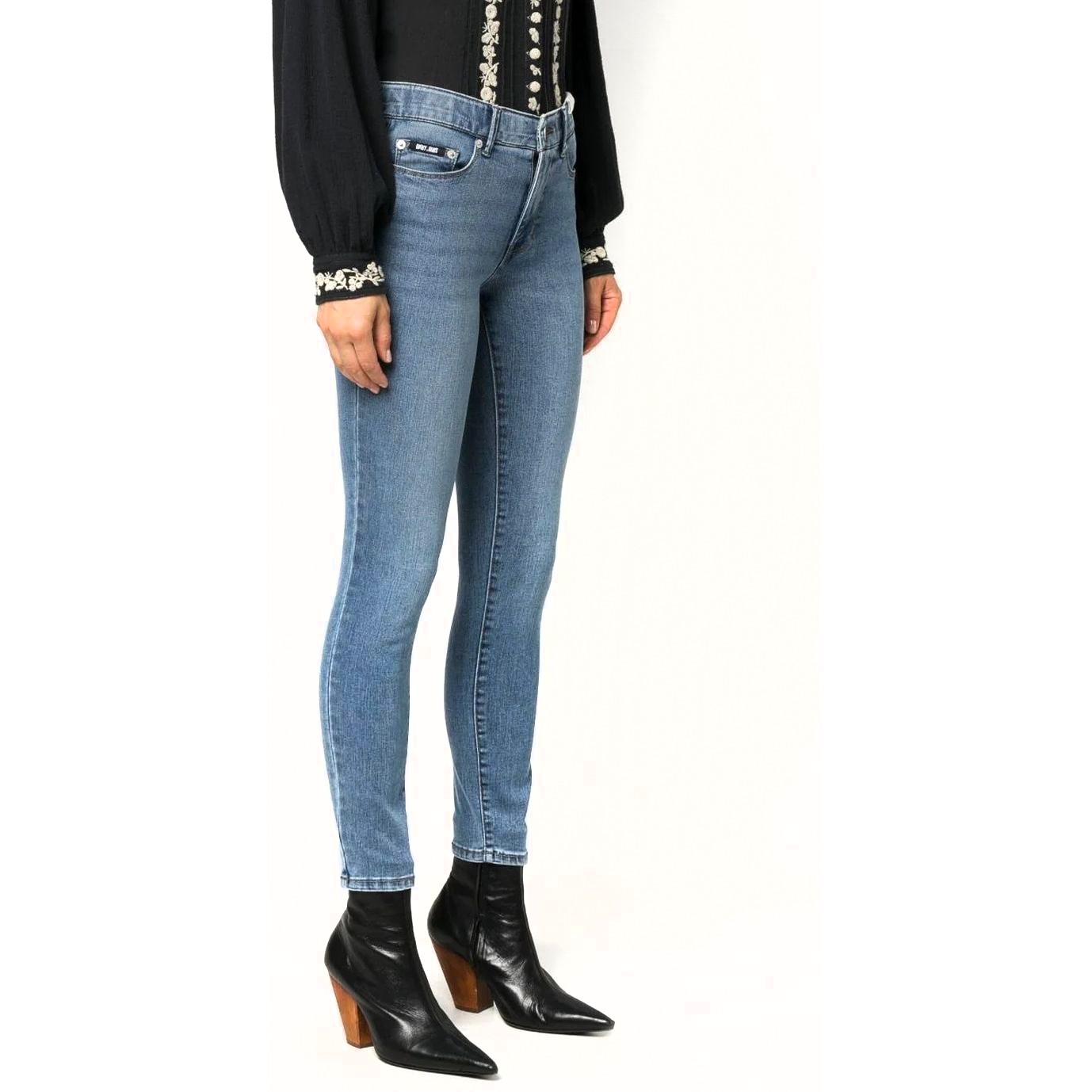 DKNY Aptempti džinsai moterims, Mėlyna, Bleeker shaping skiny jeans 2