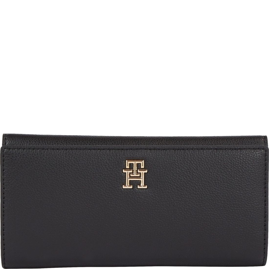TOMMY HILFIGER Piniginė moterims, Juoda, Casual large wallet 1