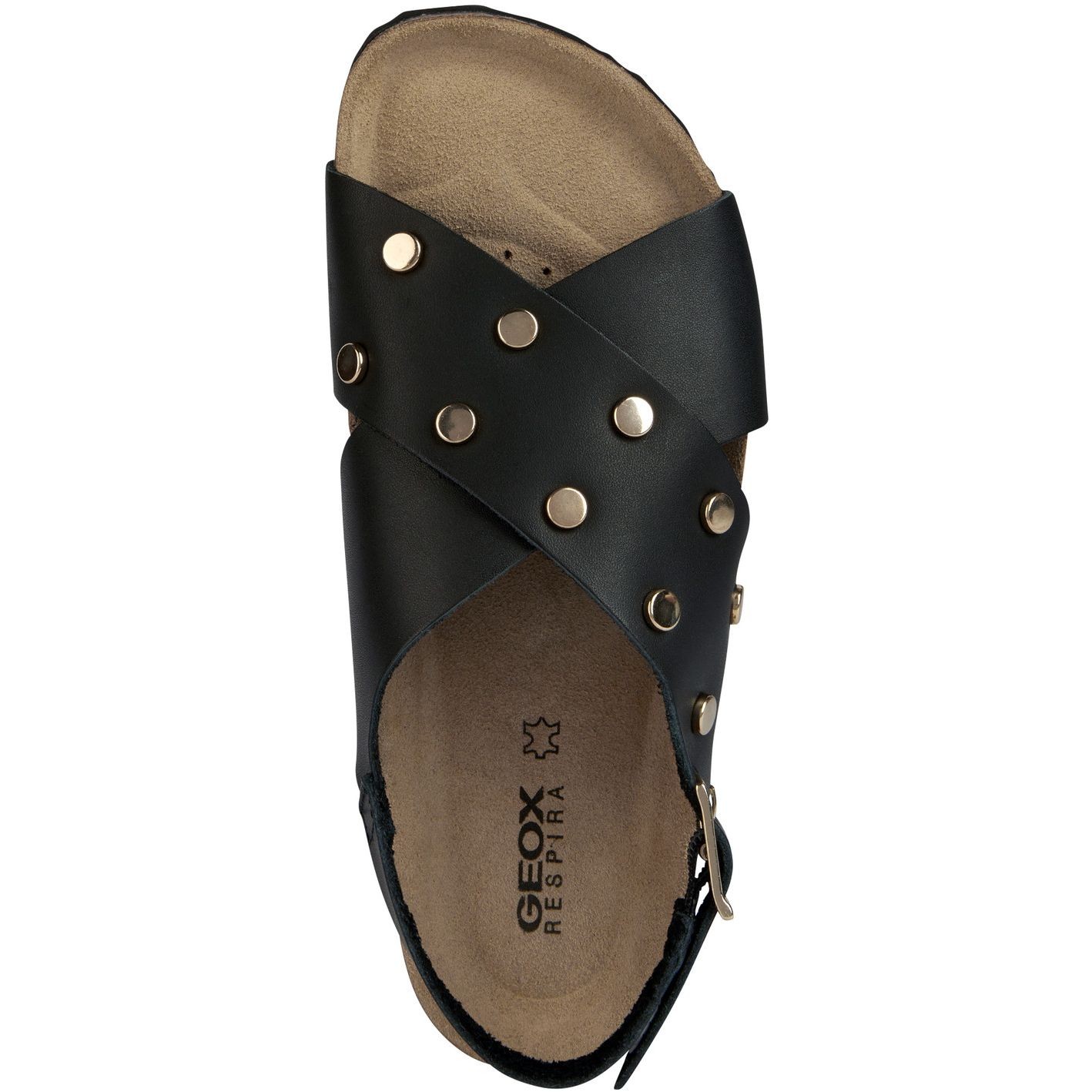GEOX Basutės moterims, Juoda, BRIONIA SANDALS 5