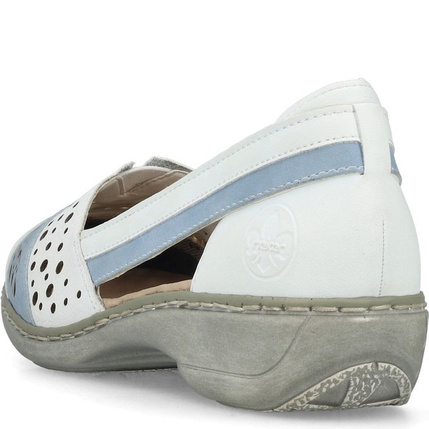 RIEKER Balerinos moterims, Balta, Ballerinas 4