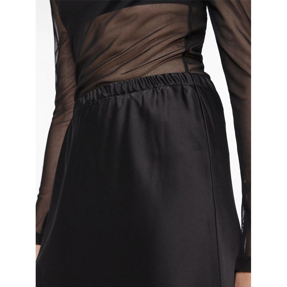 PIECES Midi sijonas moterims, Juoda, PCNORELLA HW ANKLE 7