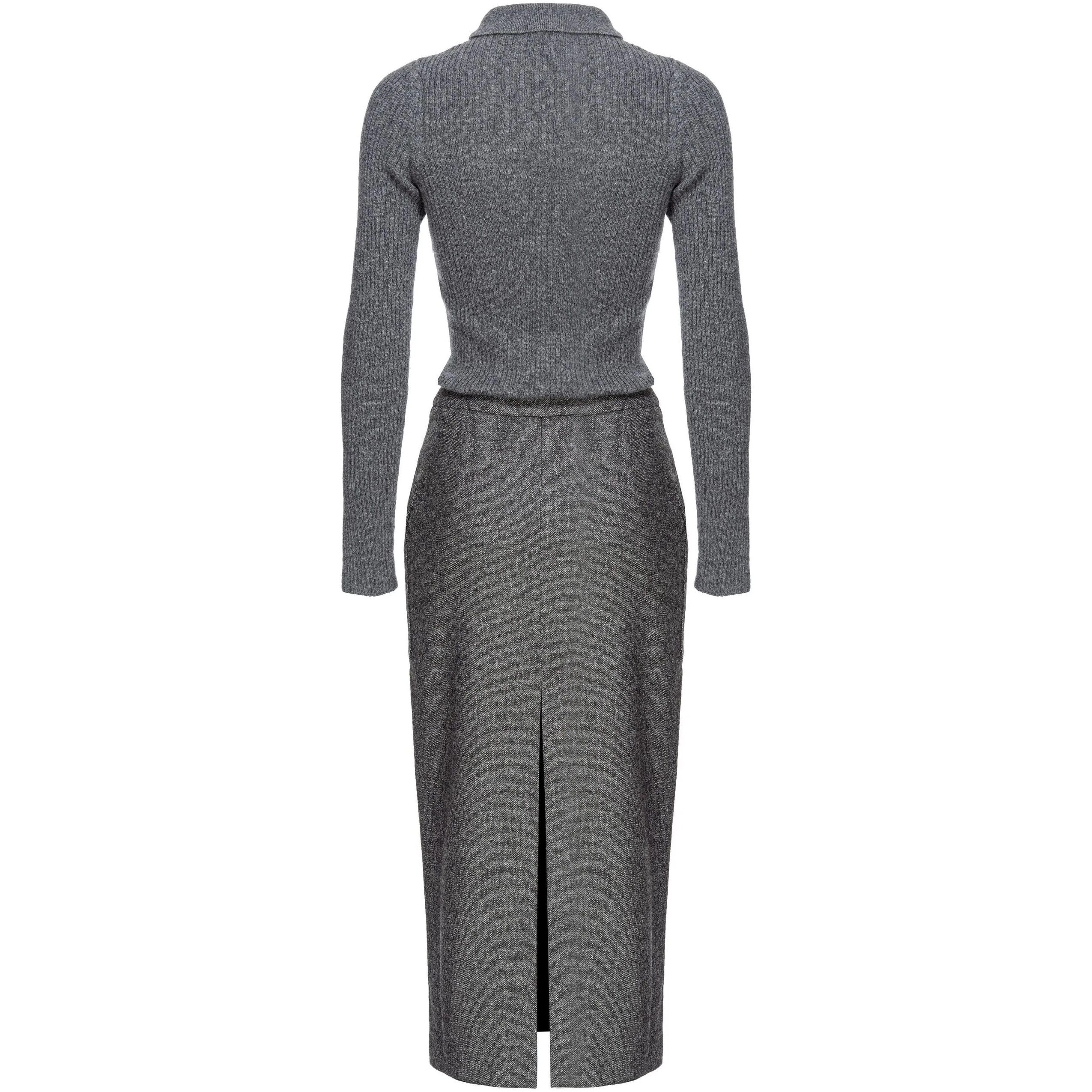 PINKO Maxi suknelė moterims, Pilka, Lingotto dress 2