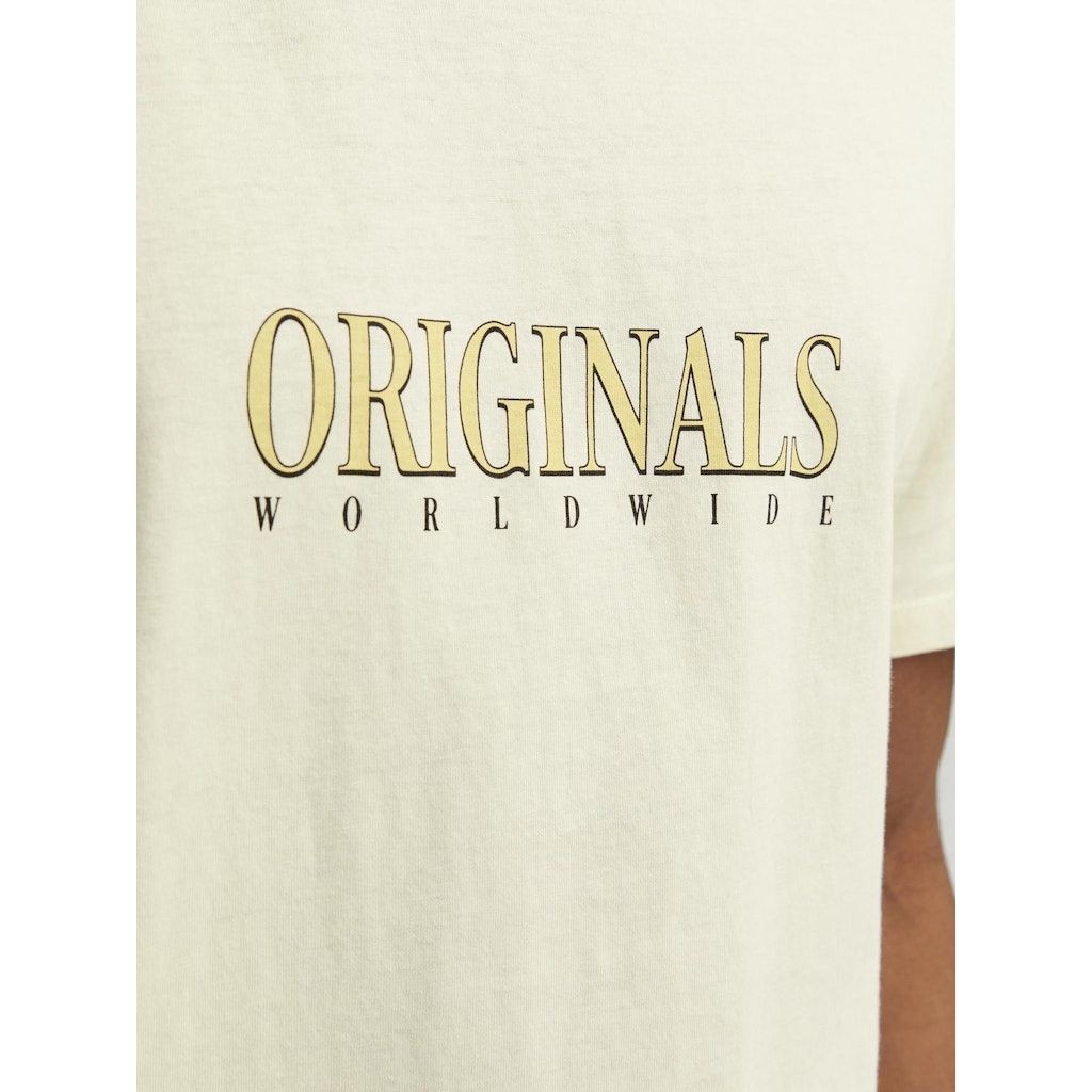 JACK & JONES Marškinėliai vyrams, Geltona, JORSTAR TEE SS CREW 5