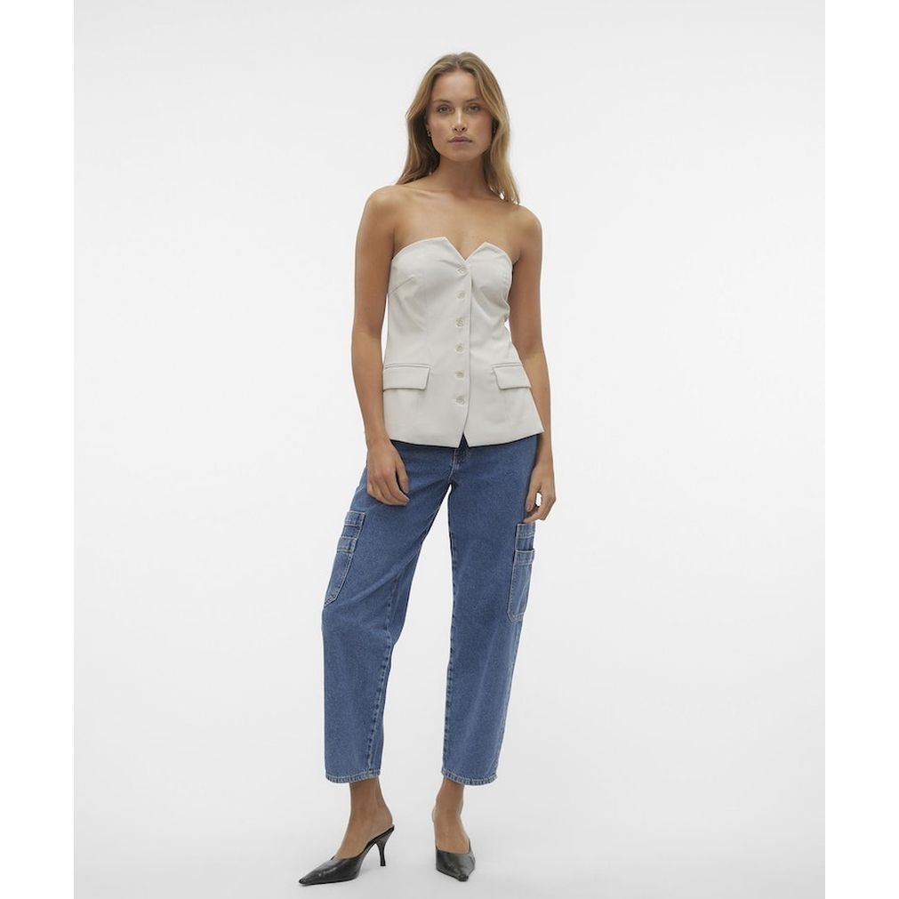 VERO MODA Palaidinės moterims, Sidabrinė, Vmcharity tops 4