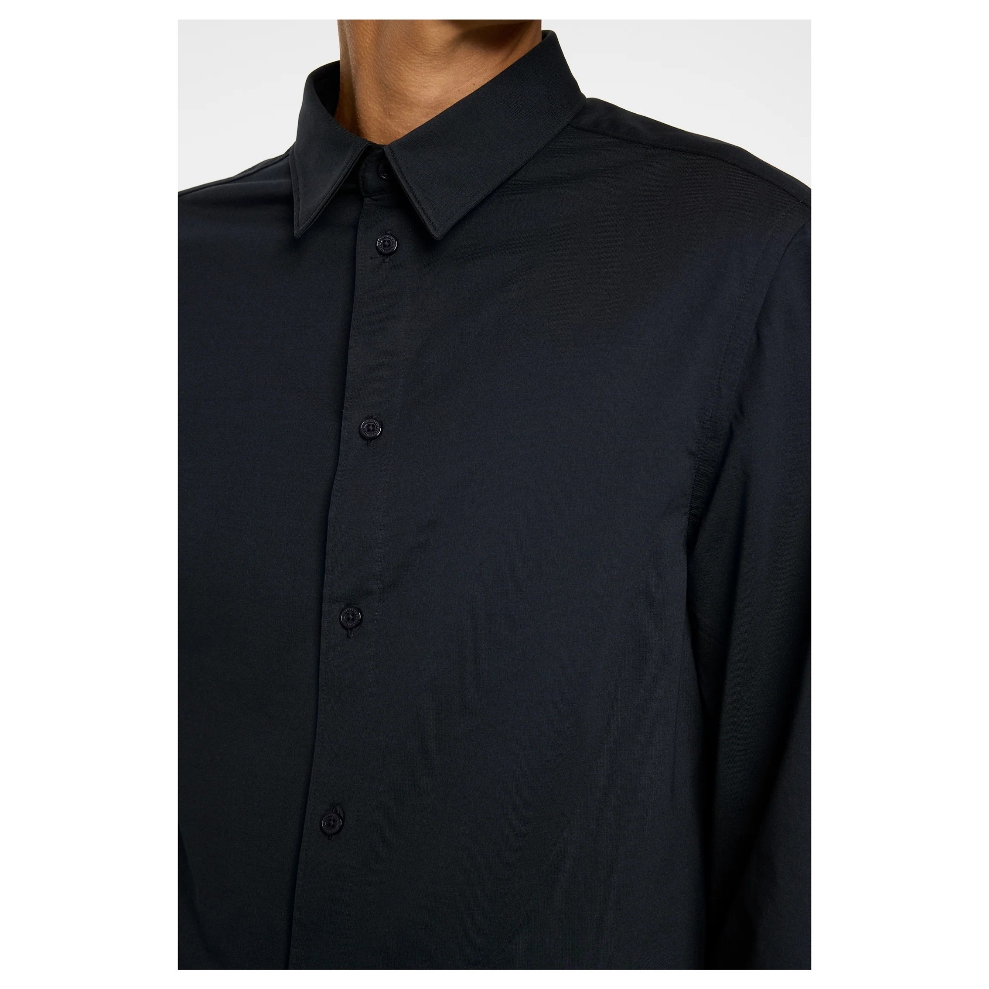 J.LINDEBERG Marškiniai ilgomis rankovėmis vyrams, Mėlyna, Marlon interlock jersey shirt 2