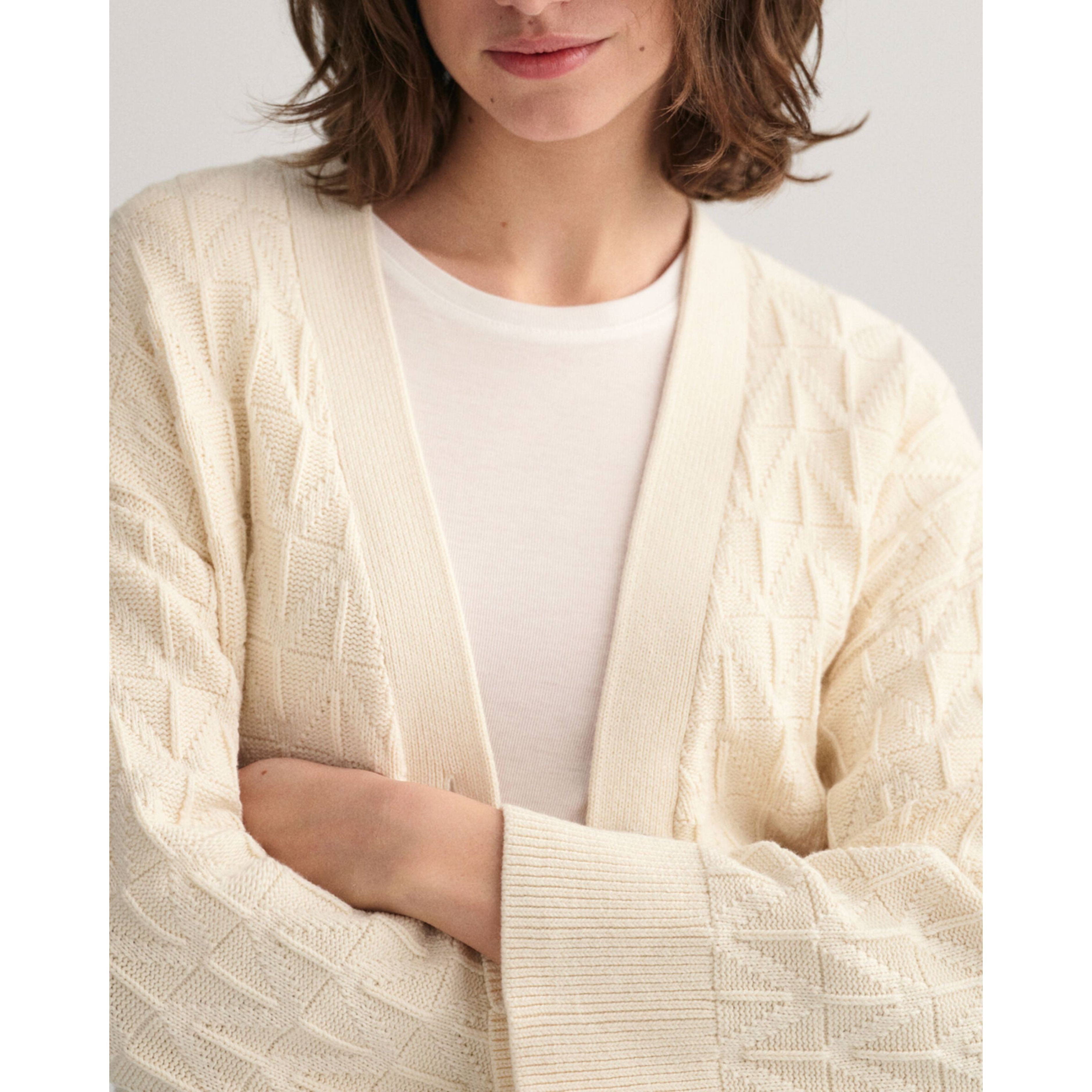 GANT Kardiganas moterims, Smėlio 4