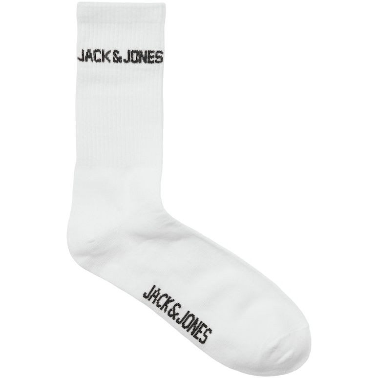 JACK & JONES Kojinės vyrams, Balta, Melvin tennis sock 3 pack 4