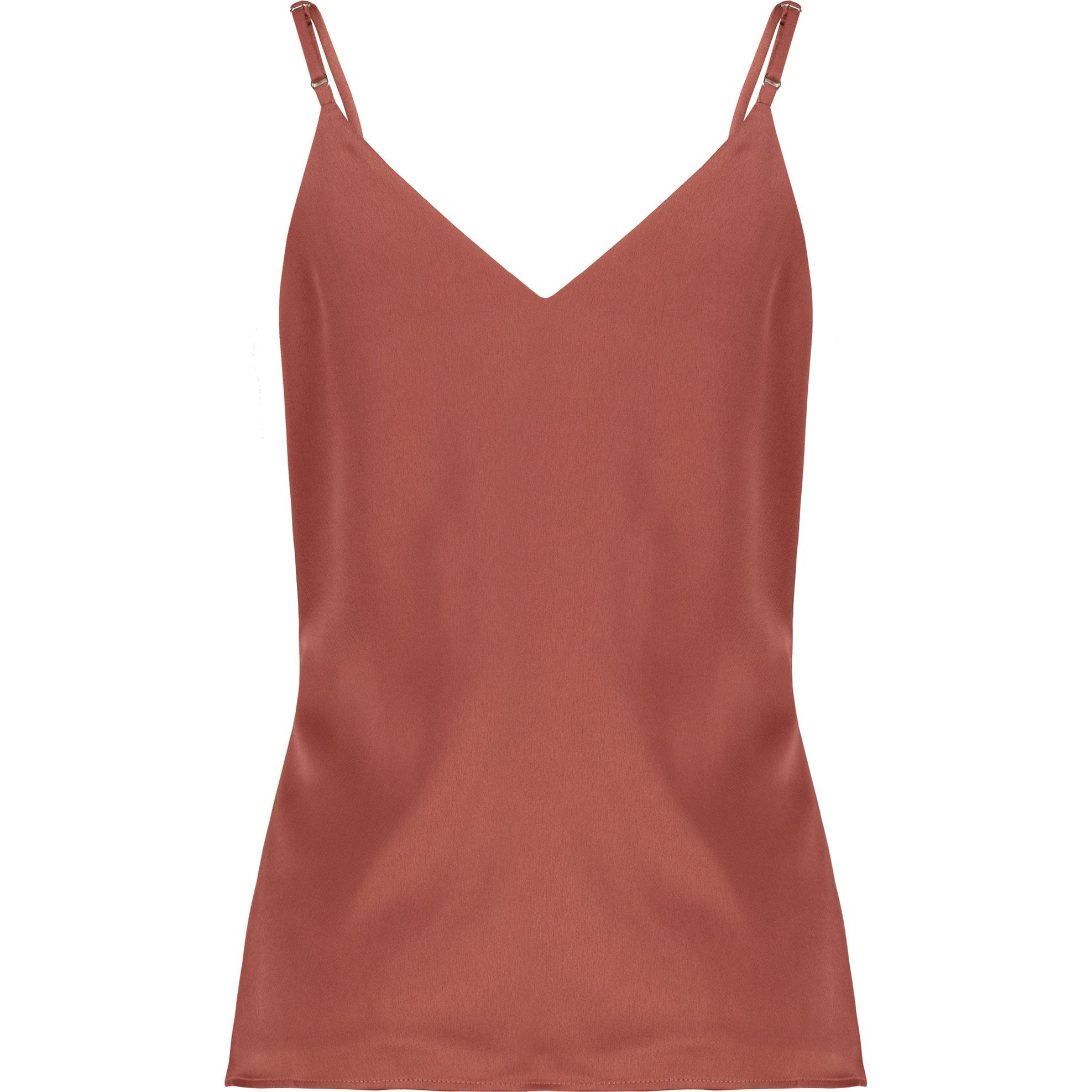 DKNY Marškiniai be rankovių moterims, Ruda, Mix media tank 2